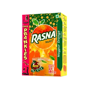Rasna Fruit Fun Nagpur Orange Drink Mix (32 Glasses) - Fresh Juices & Sharbat delivery in Aurangabad by OZO Mart