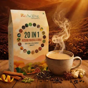 Reactive Organics 20 in 1 Assam Masala Chai - Fresh Tea delivery in Aurangabad by OZO Mart