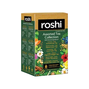 Roshi Assorted Green & Herbal Collection Green Tea Bags - Fresh Tea delivery in Aurangabad by OZO Mart