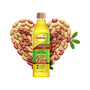 Saffola Cold Pressed Groundnut Oil - Fresh Cooking Oils delivery in Aurangabad by OZO Mart