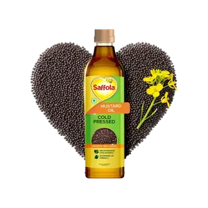 Saffola Cold Pressed Mustard Oil - Fresh Cooking Oils delivery in Aurangabad by OZO Mart