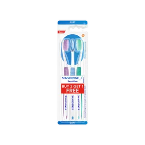 Sensodyne Sensitive Toothbrush With Soft Rounded Bristles - Buy 2 Get 1 Free - Fresh Oral Care delivery in Aurangabad by OZO Mart