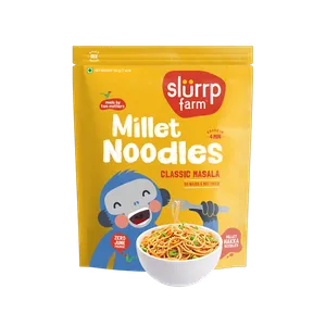 Slurrp Farm Classic Masala Foxtail Millet Noodles - Fresh Noodles & Pasta delivery in Aurangabad by OZO Mart