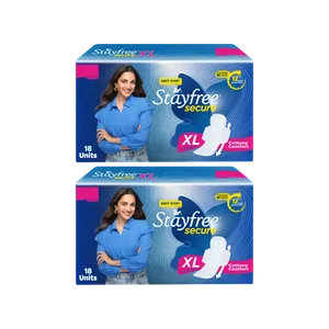 Stayfree Secure Cottony Soft Sanitary Pads (Extra Large Wings) - Pack of 2 - Fresh Feminine Hygiene delivery in Aurangabad by OZO Mart