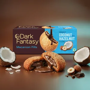 Sunfeast Dark Fantasy Coconut & Hazelnut Macaroon Fills Cookies - Fresh Biscuits & Cookies delivery in Aurangabad by OZO Mart