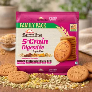 Sunfeast Farmlite 5 Grain High Fibre Digestive Biscuit - Fresh Biscuits & Cookies delivery in Aurangabad by OZO Mart