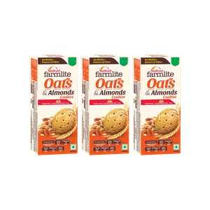 Sunfeast Farmlite Oats & Almonds Cookies - Pack of 3 - Fresh Biscuits & Cookies delivery in Aurangabad by OZO Mart