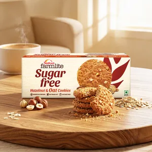 Sunfeast Farmlite Sugar Free Hazelnut & Oat Cookies - Fresh Biscuits & Cookies delivery in Aurangabad by OZO Mart