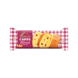 Sunfeast Sliced Cake Mixed Fruit Cake - Fresh Cakes & Pastries delivery in Aurangabad by OZO Mart