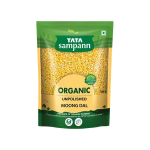 Tata Sampann Organic Moong Dal (Dhuli) Unpolished - Fresh Split Lentils (Dal) delivery in Aurangabad by OZO Mart