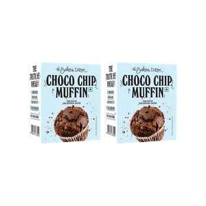 The Baker's Dozen Choco Chip Muffin - Pack of 2 - Fresh Cakes & Pastries delivery in Aurangabad by OZO Mart