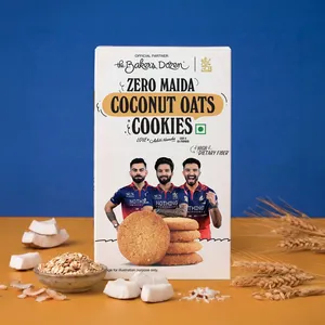 The Baker's Dozen Coconut Oats Bakery Cookies (Zero Maida) - Fresh Biscuits & Cookies delivery in Aurangabad by OZO Mart