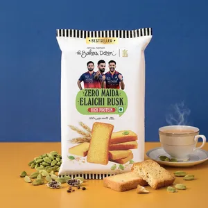 The Baker's Dozen Elaichi Rusk (Zero Maida, High Protein) - Fresh Buns & Rusks delivery in Aurangabad by OZO Mart