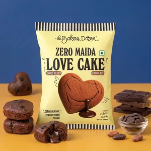 The Baker's Dozen Love Choco Fills Chocolate Muffin (Zero Maida) - Fresh Cakes & Pastries delivery in Aurangabad by OZO Mart