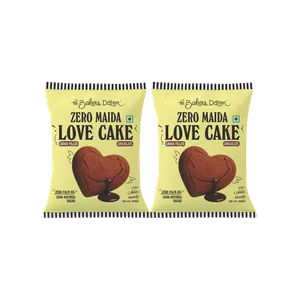 The Baker's Dozen Love Choco Fills Chocolate Muffin (Zero Maida) - Pack of 2 - Fresh Cakes & Pastries delivery in Aurangabad by OZO Mart