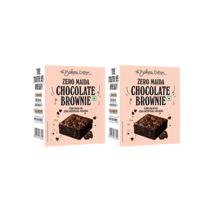 The Baker's Dozen Zero Maida Chocolate Brownie - Pack of 2 - Fresh Cakes & Pastries delivery in Aurangabad by OZO Mart