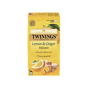 Twinings Lemon & Ginger Herbal Infusion Bags - Fresh Tea delivery in Aurangabad by OZO Mart