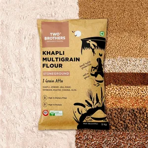 Two Brothers Khapli Multigrain Atta - Fresh Flour & Grains delivery in Aurangabad by OZO Mart