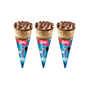 Vadilal Flingo Cookie Disc Ice Cream Cone - Pack of 3 - Fresh Biscuits & Cookies delivery in Aurangabad by OZO Mart