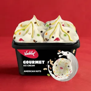 Vadilal Gourmet American Nuts Ice Cream Tub - Fresh Frozen Desserts & Ice Cream delivery in Aurangabad by OZO Mart