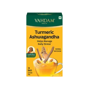 Vahdam Turmeric Ashwagandha Herbal Infusion - Fresh Tea delivery in Aurangabad by OZO Mart