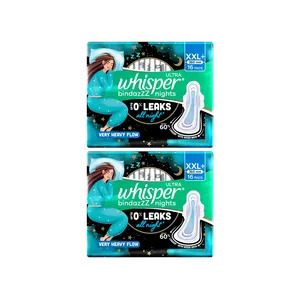 Whisper Ultra Bindazzz Nights xxl Sanitary Pads - Pack of 2 - Fresh Feminine Hygiene delivery in Aurangabad by OZO Mart